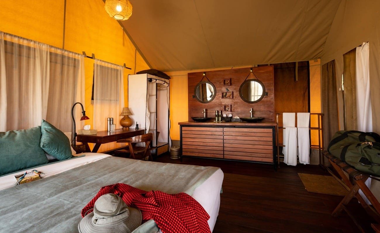 Nyikani Camp Central Serengeti Zelt Bad Bad zelt Nyikani Camp Central Serengeti