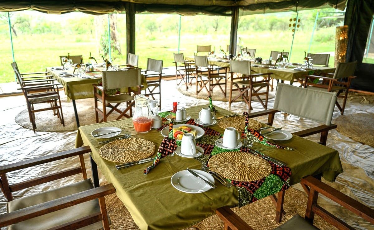 Seregenti View Camp Rongai Messzelt Speisezelt Serengeti View Camp