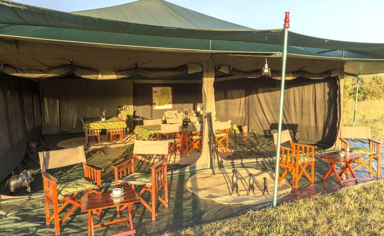 Seregenti View Camp Togoro Lounge außen Messzelt Serengeti View Camp Togoro