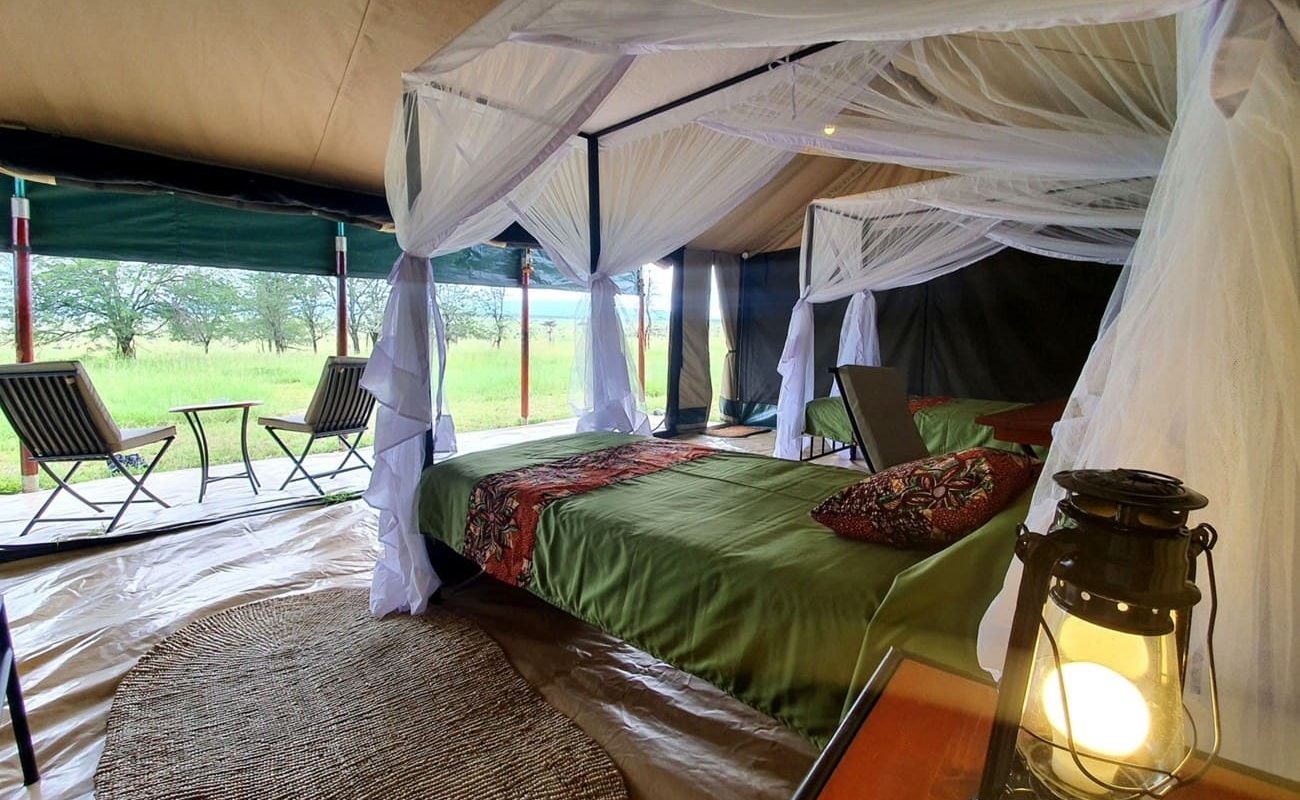 Serengeti View Camp Zelt innen Serengeti View Camp Zelt