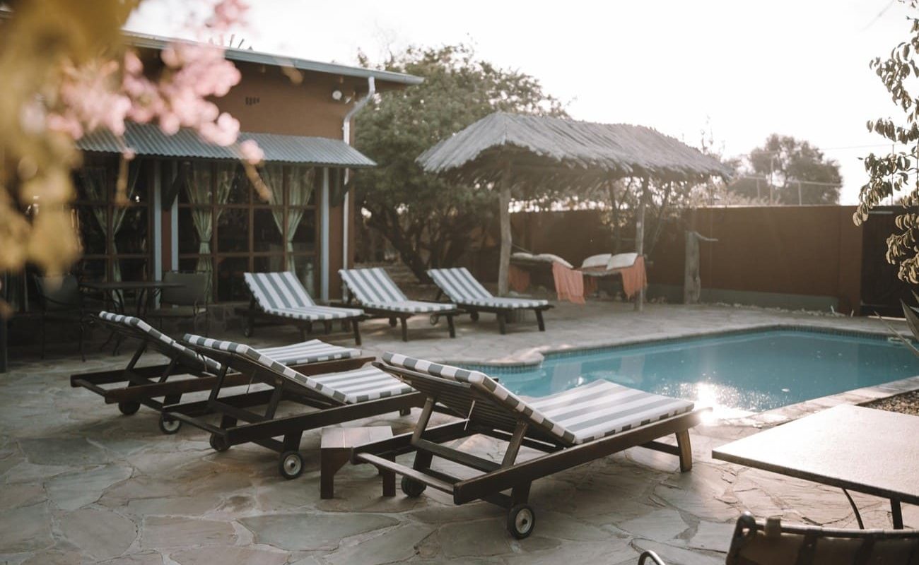Teufelskrallen Lodge Pool Pool von Teufelskralle Lodge, Kalahari
