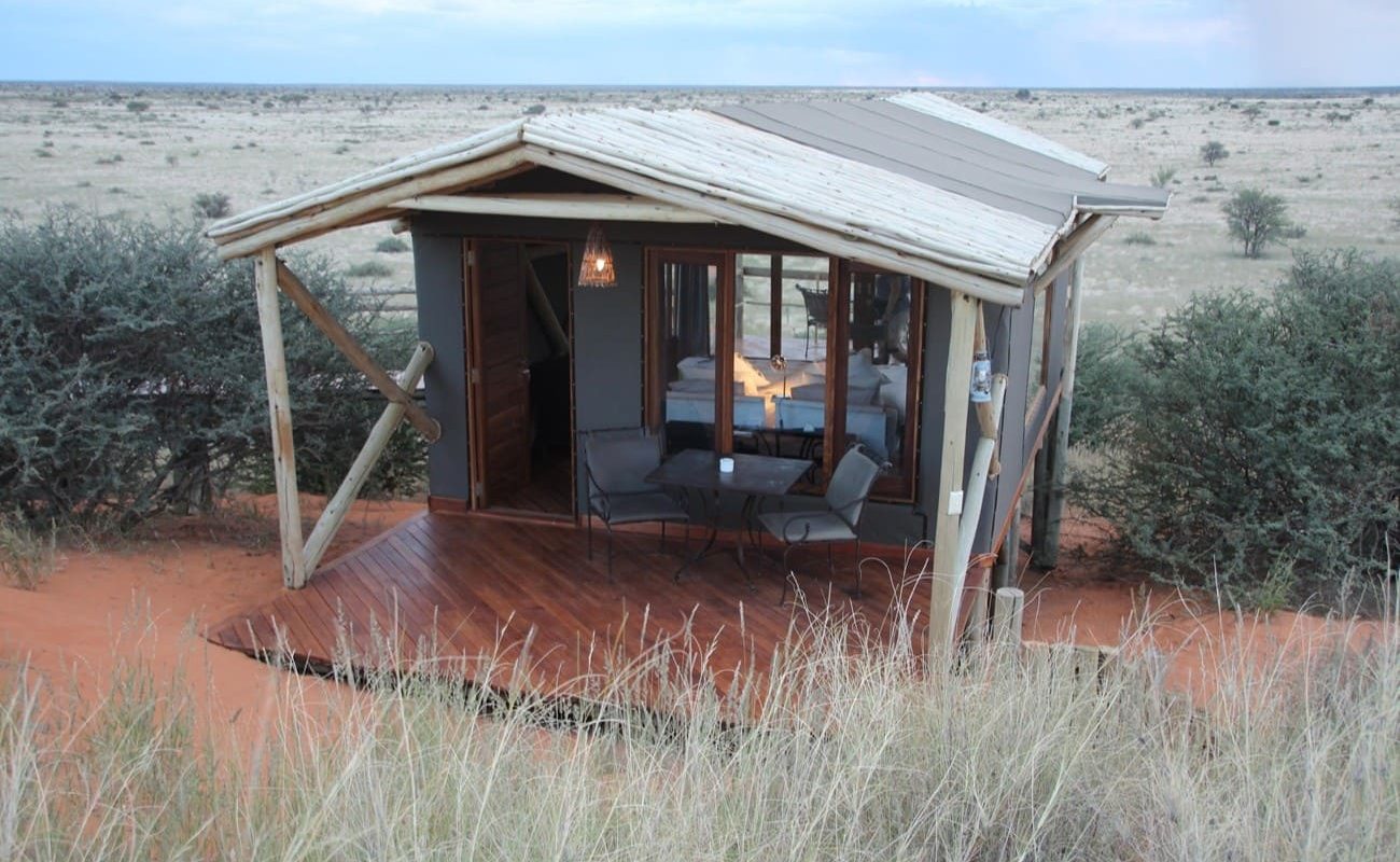 Teufelskrallen Lodge Zelt Veranda Veranda eines Zeltes von Teufelskralle Lodge