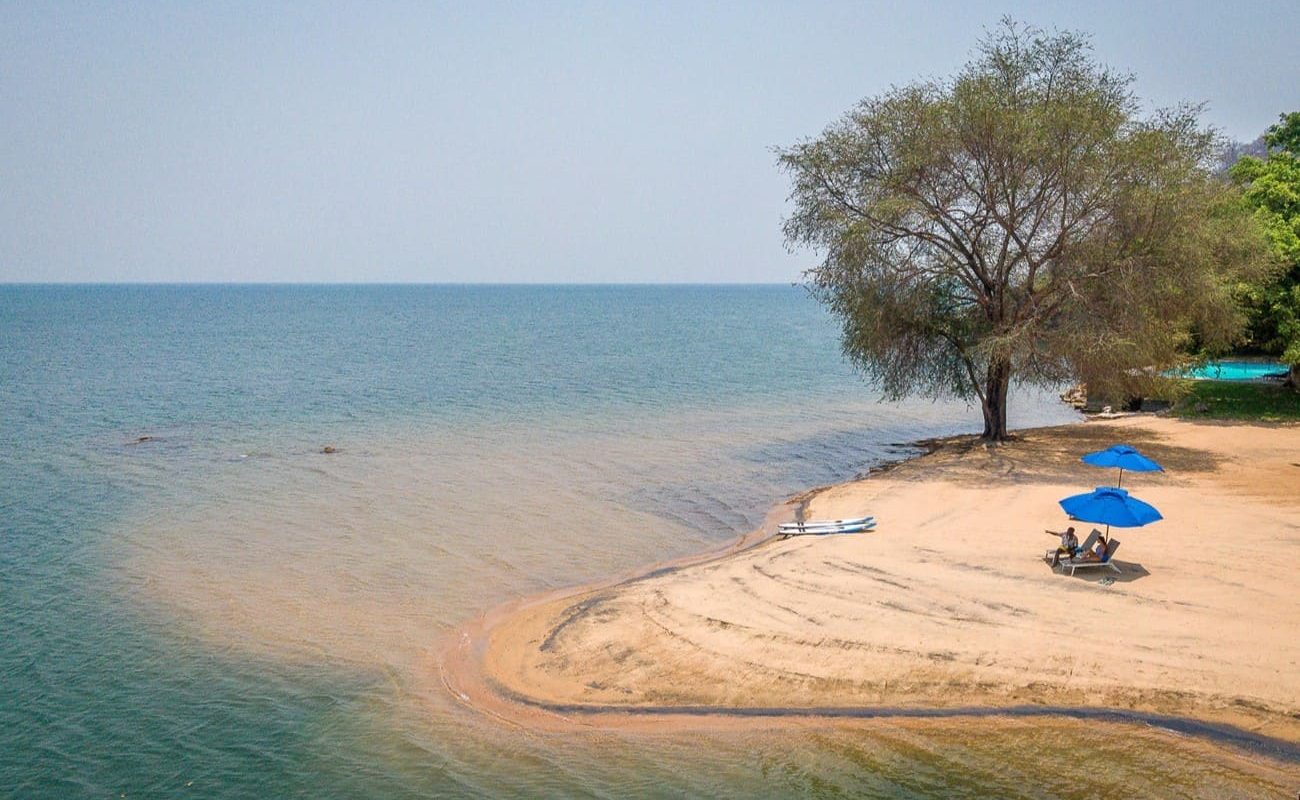 Malawi Süden Lake Malawi Strand Strand am Lake Malawi