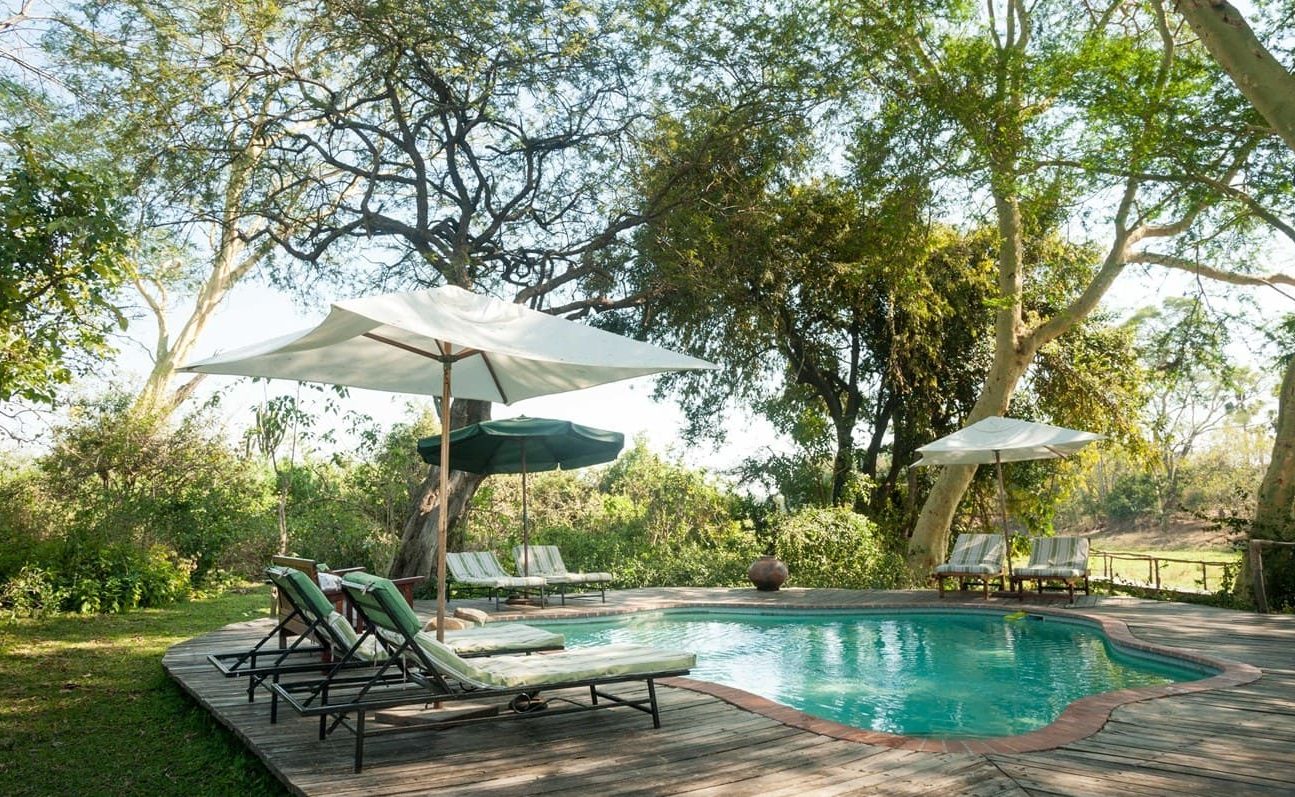 Mvuu Lodge Pool Pool der Mvuu Lodge, Malawi