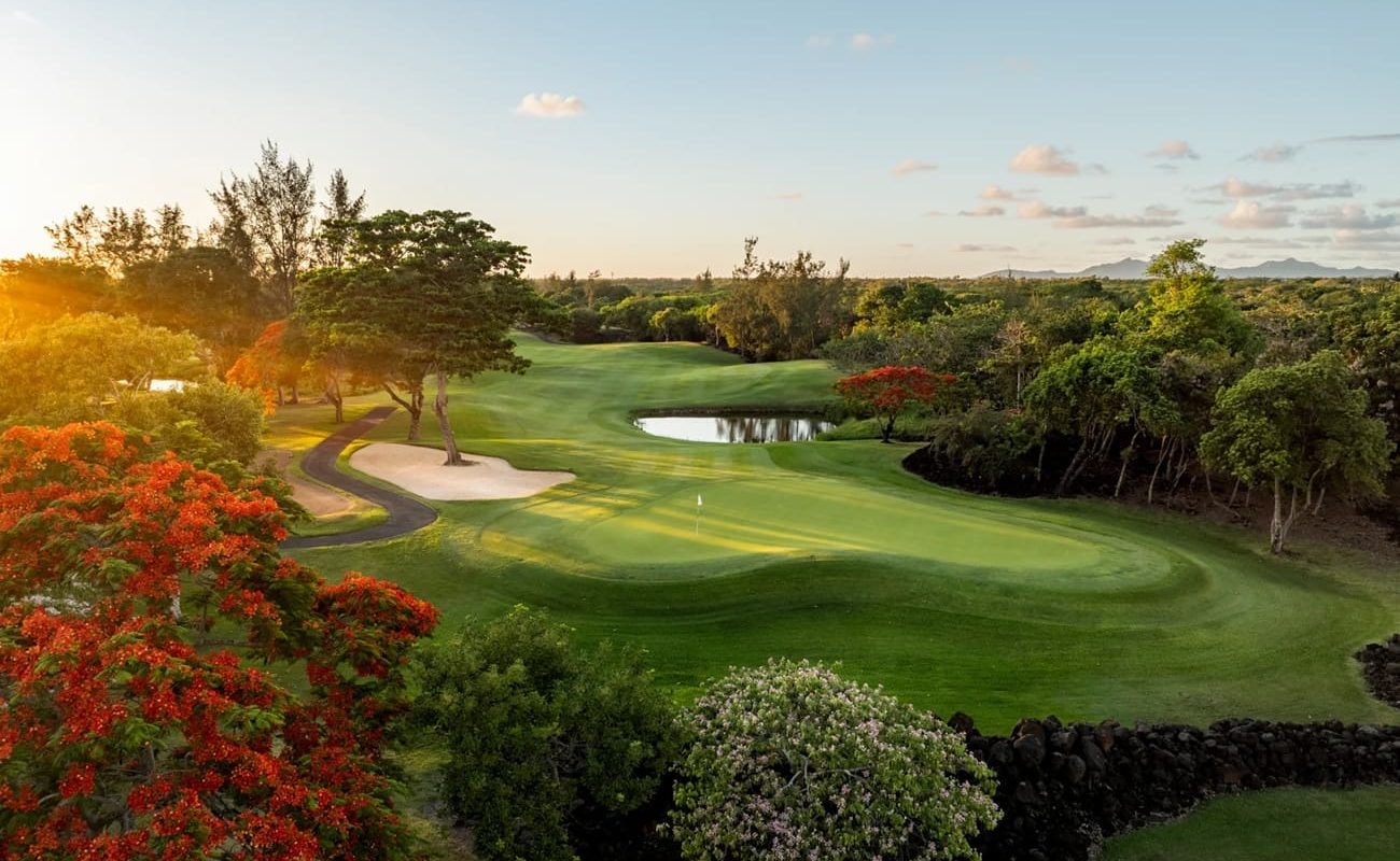 Abendstimmung auf dem Legend Golfplatz, Belle Mare Plage
