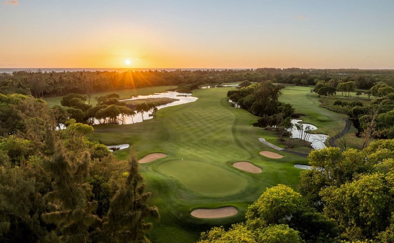 Sonnenuntergang Legend Golfplatz Belle Mare Plage