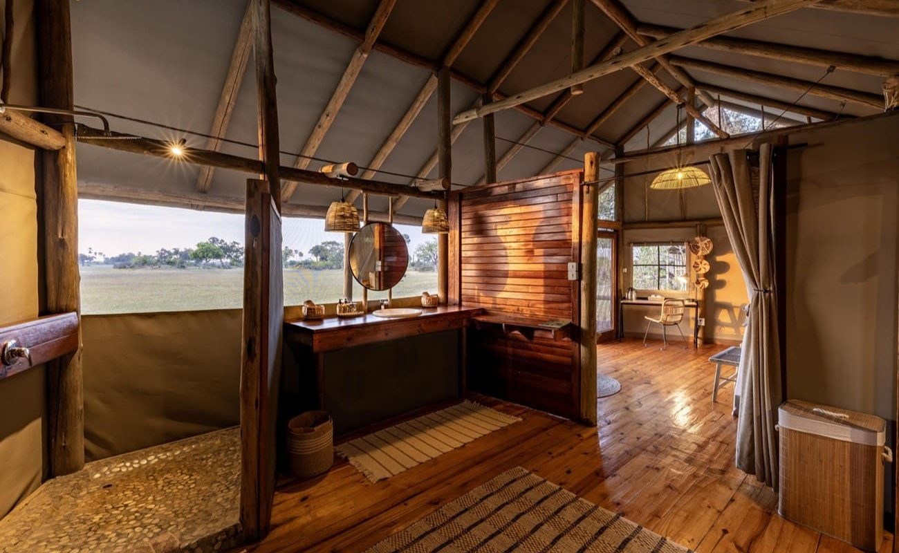 Mokolwane Zelt Badezimmer Badezimmer Luxuszelt Mokolwane