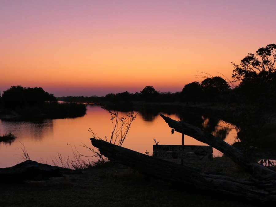 Sonnenuntergang Zambezi National Park