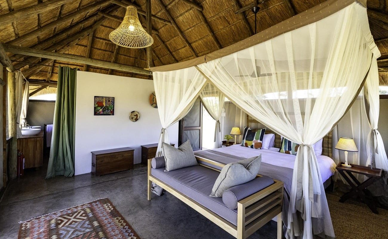 Authentisches Simbabwe Camp Hwange Zelt Zelt im Camp Hwange