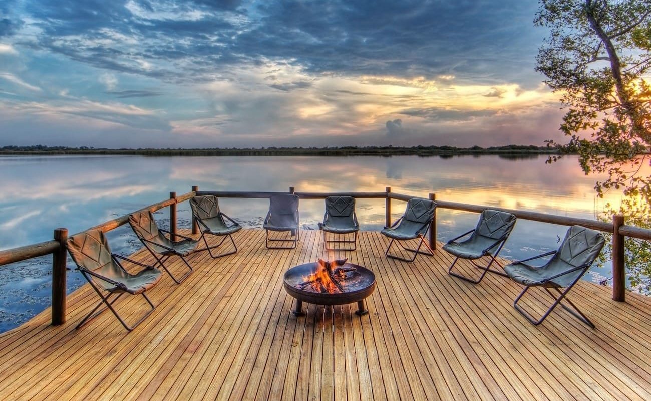 Feuerstelle Xugana Island Lodge