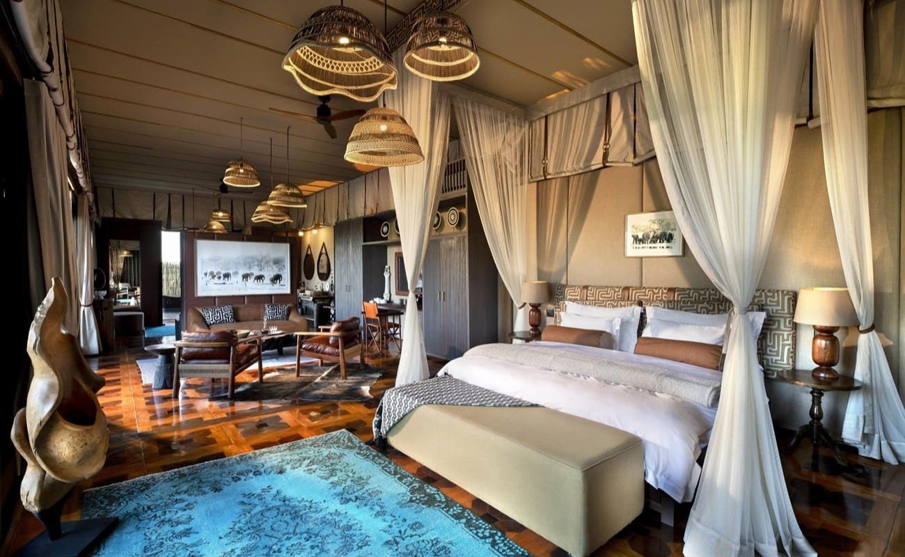 Atzaro Okavango Suite Luxury suite Eine luxuriöse Suite in Atzaro