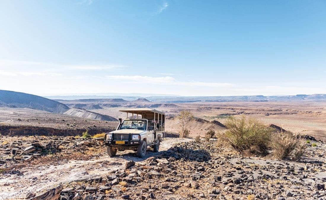 Ausfahrt mit dem Geländwagen am Fish River Canyon