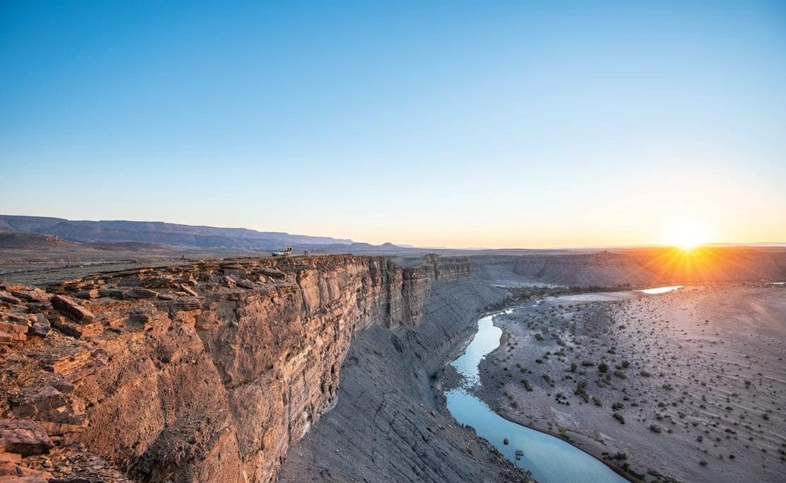Sonnenuntergang am Canyonrand Fish River