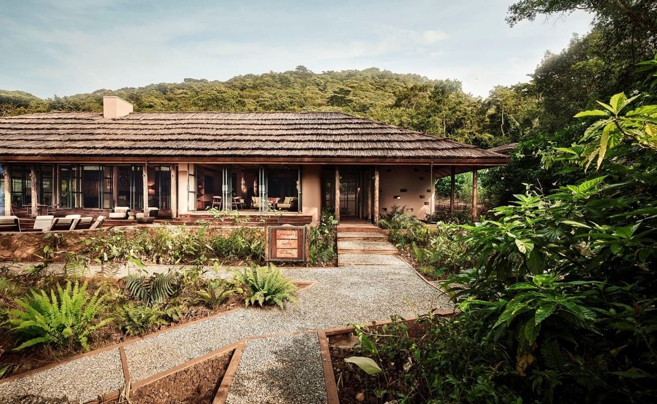 Haupthaus Gorilla Forest Lodge, Uganda