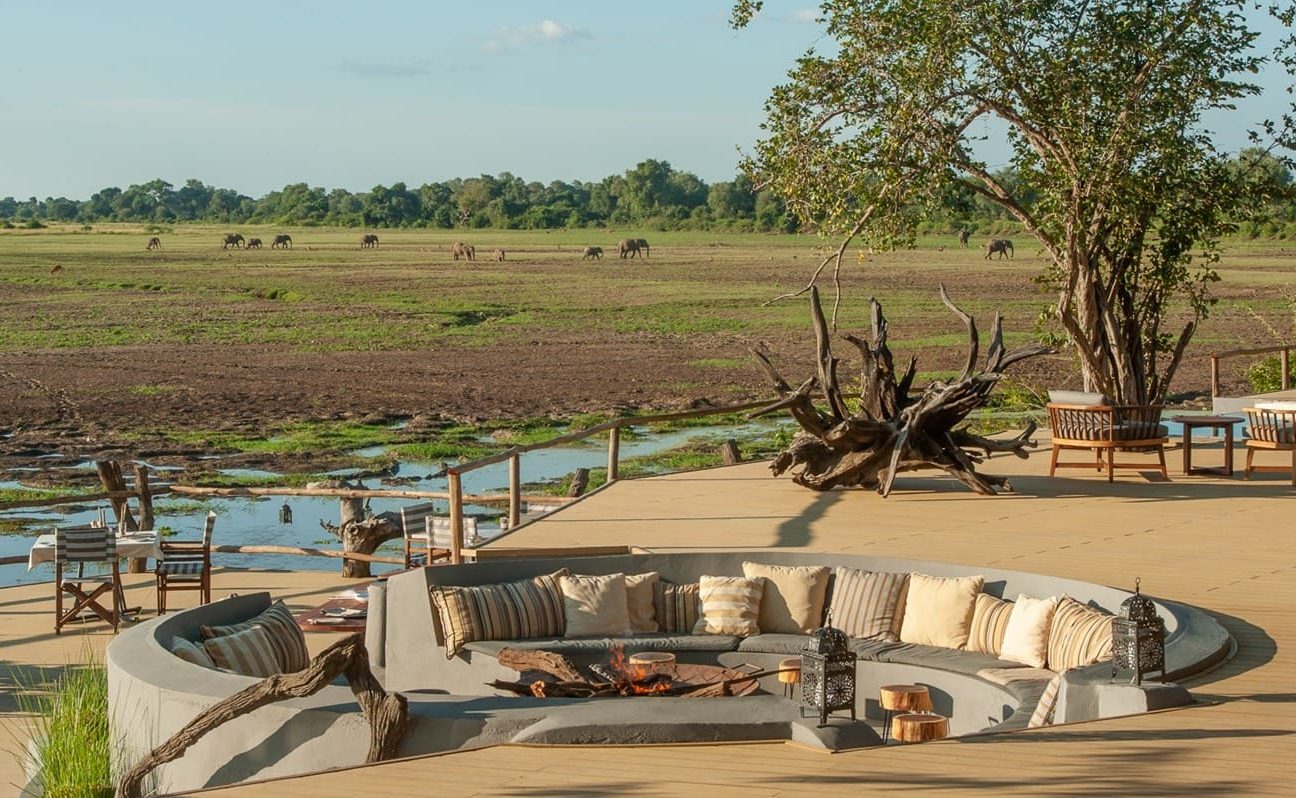 Höhepunkte Sambia Kafunte River Lodge Boma Boma der Kafunta River Lodge