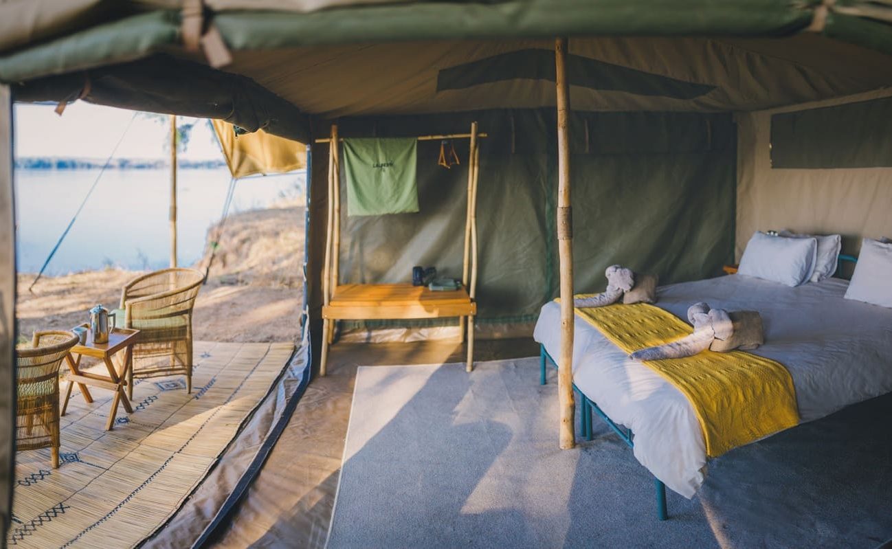 Kutali Camp Zelt innen Kutali Zelt innen