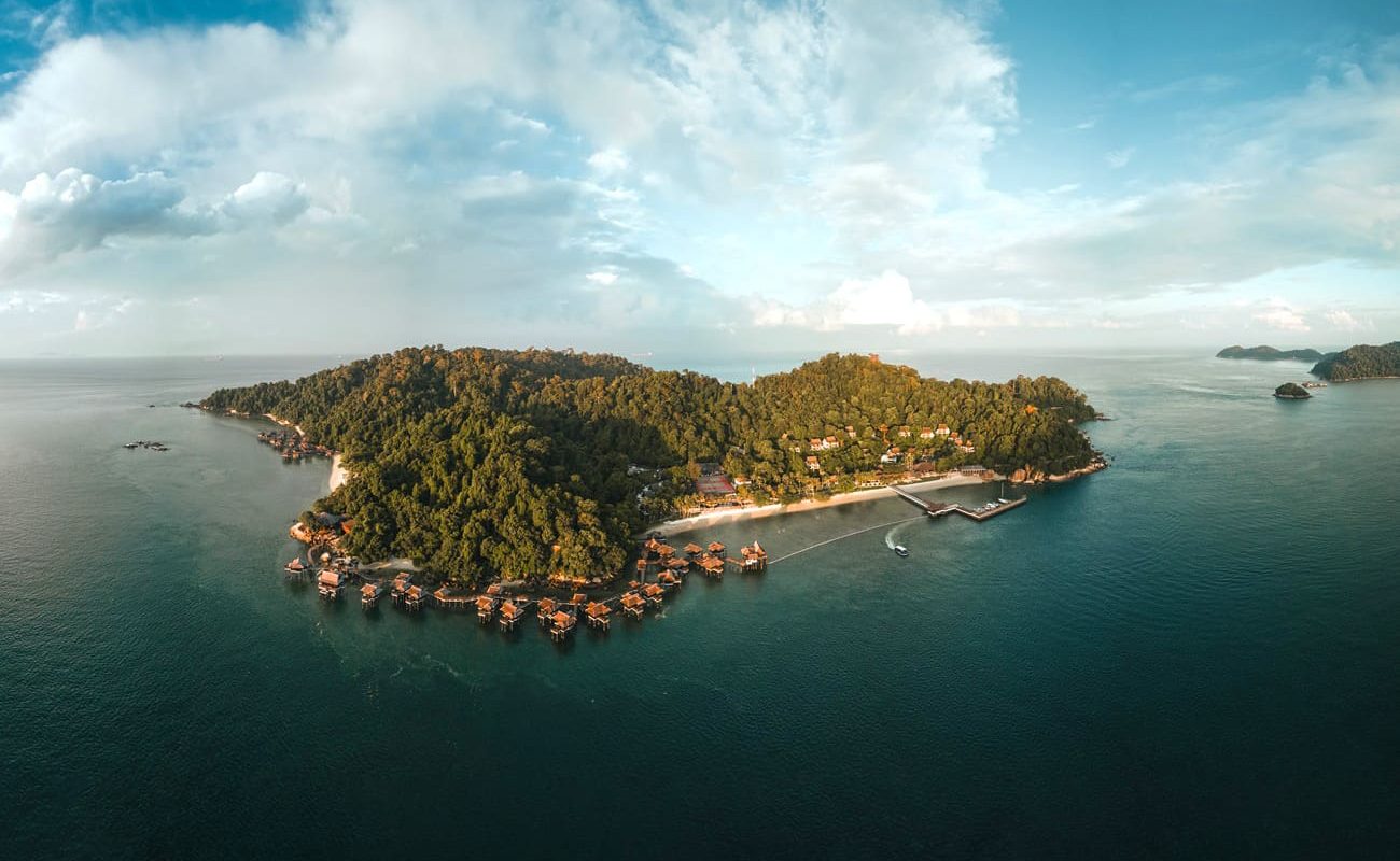 Blick auf das Pangkor Laut Resort