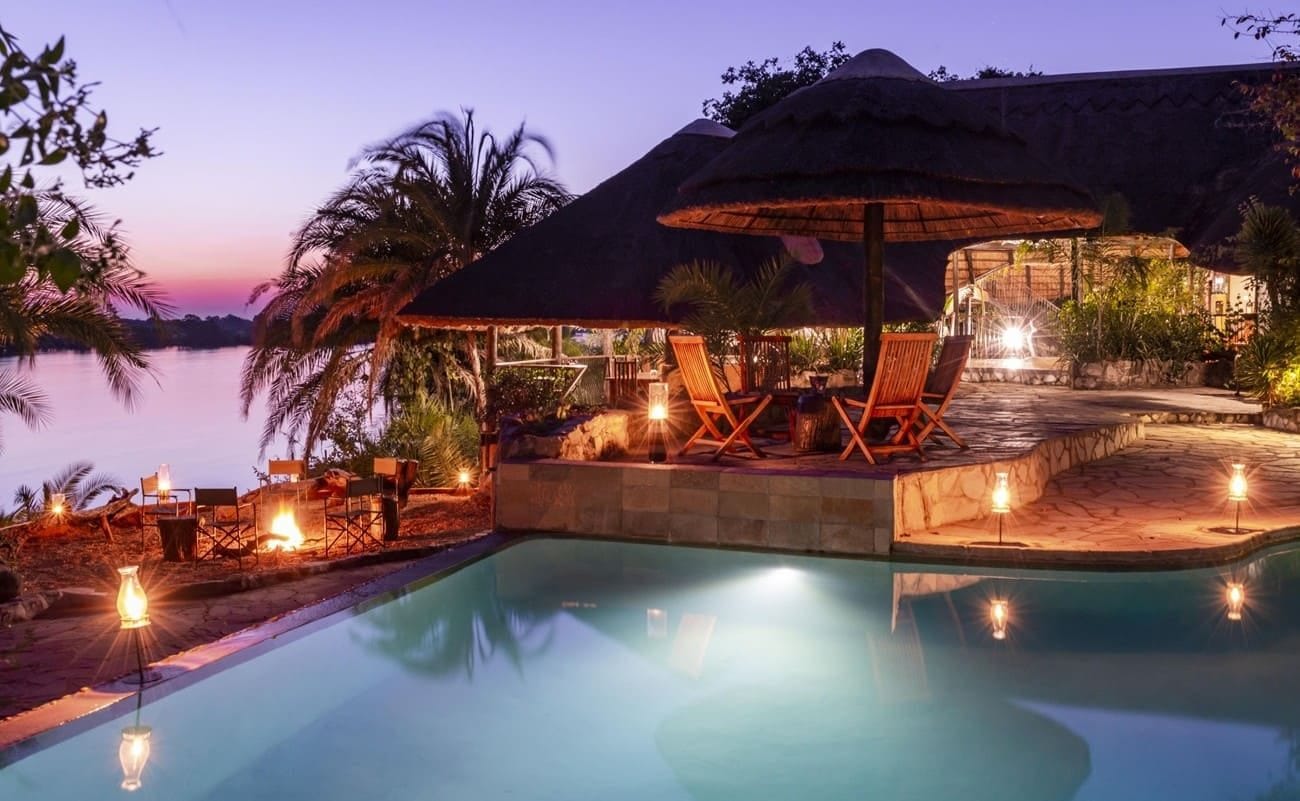 Mukambi Safari Lodge Abendstimmung Abendstimmung Mukambi Safari Lodge Kafue