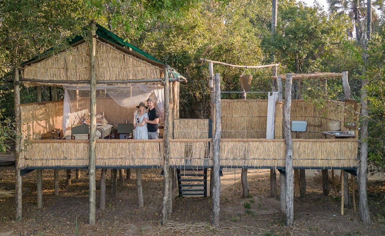 Sambia zu Wasser, Land und Luft Island Bush Camp Island Bush Camp