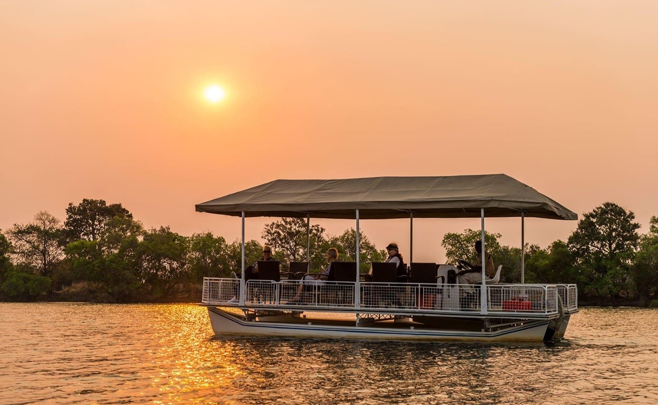 Sambia zu Wasser, Land und Luft mukambi Bootstour Bootstour bei Mukambi, Kafue
