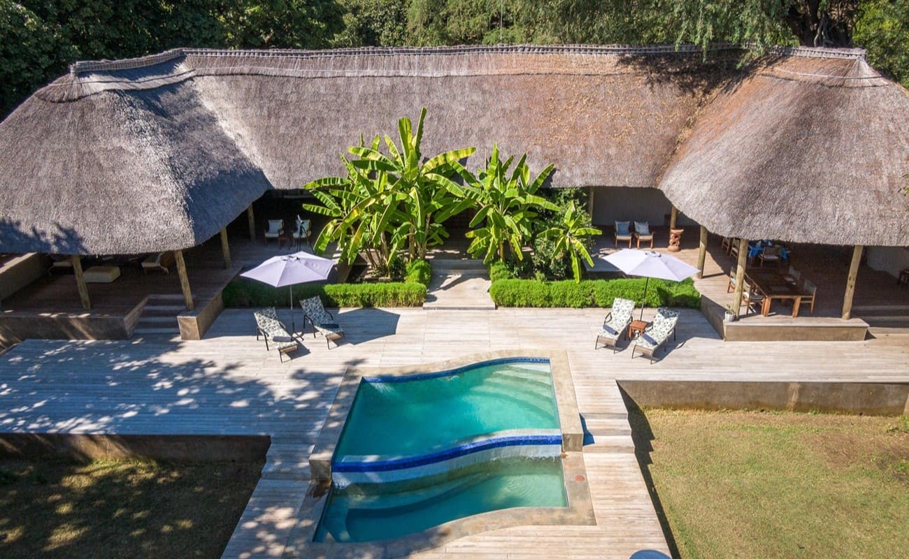 Haupthaus des Luangwa River Camps