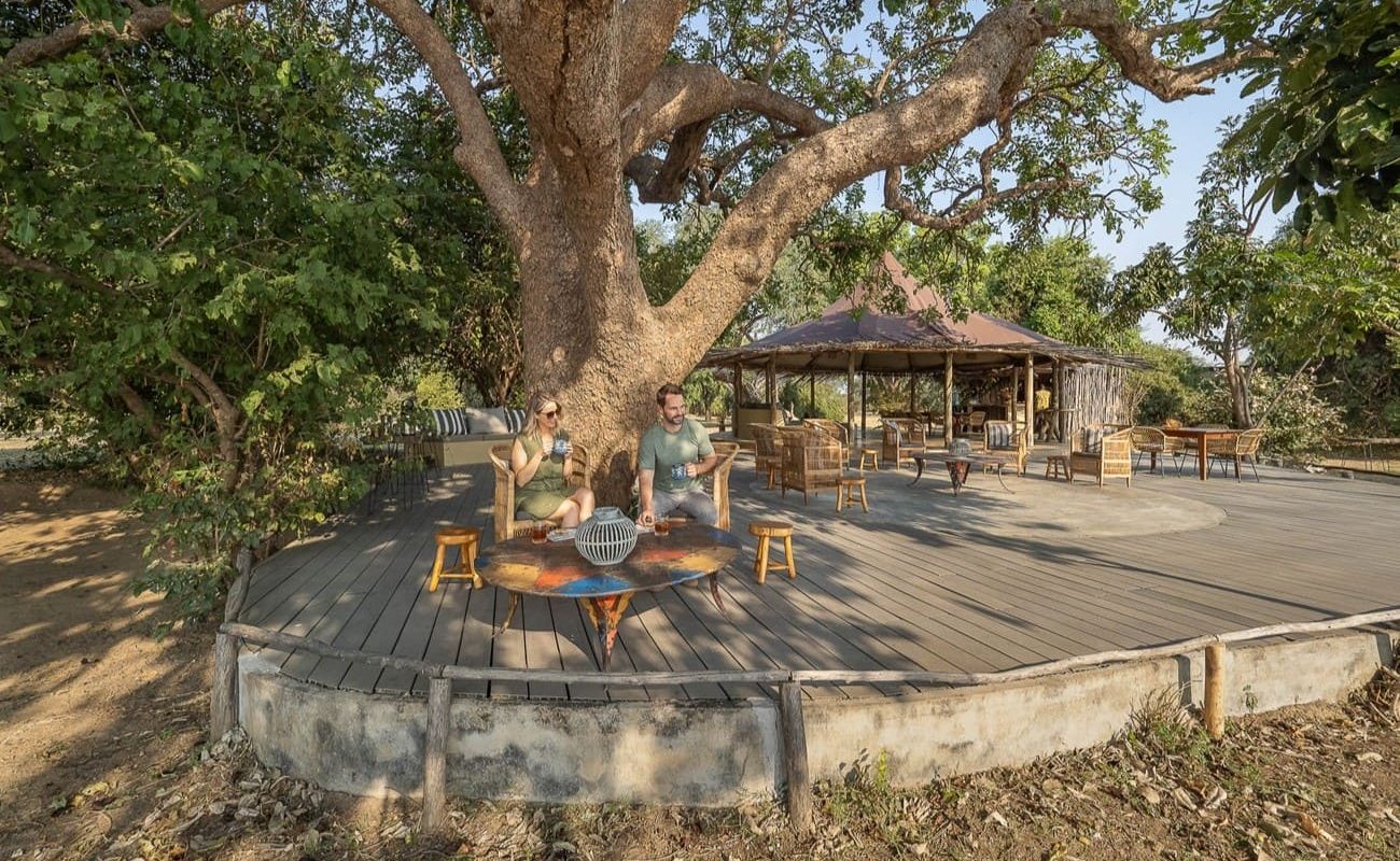 Messzelt im Three Rivers Camp