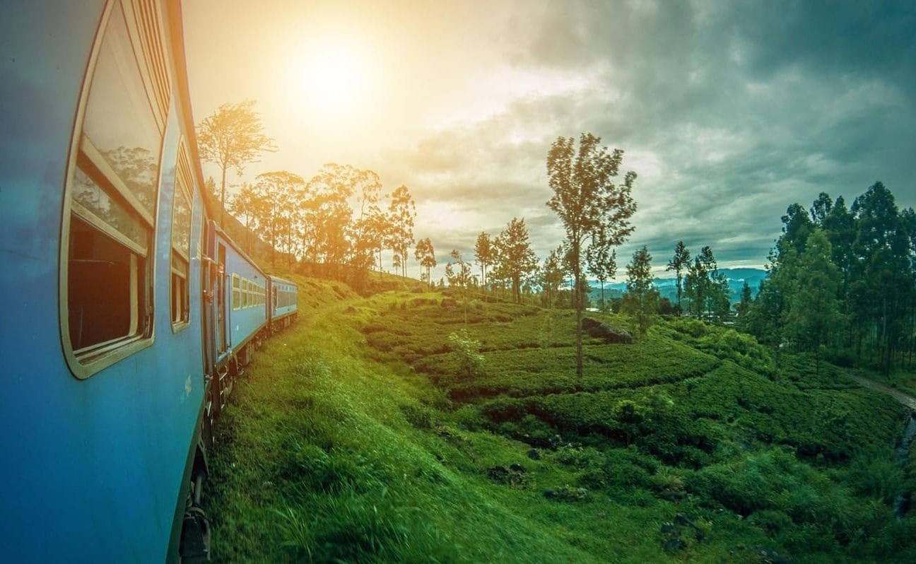 Zugfahrt in Sri Lanka