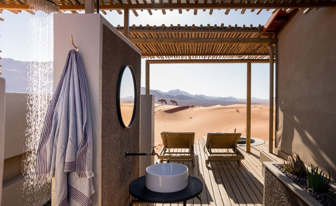 Wolwedans Desert Lodge Badezimmer